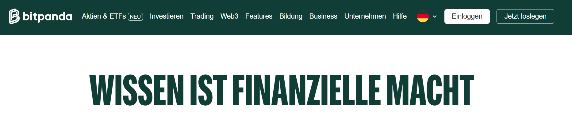 Bitpanda finanzielle Macht