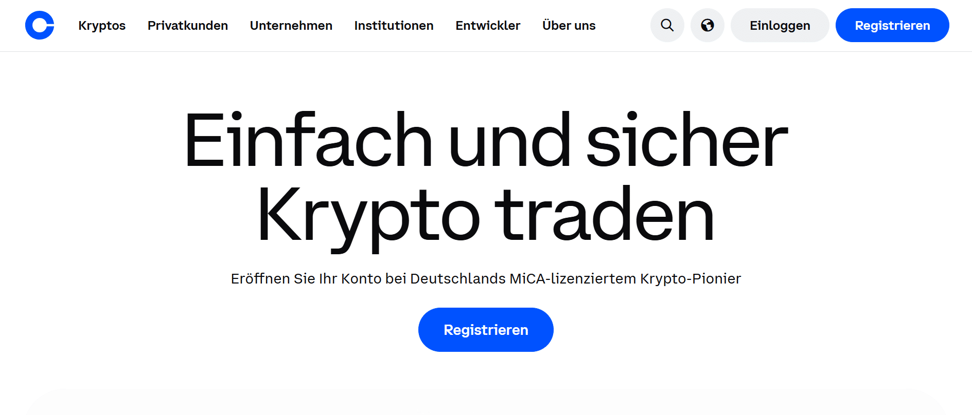 Coinbase Homepage 2026