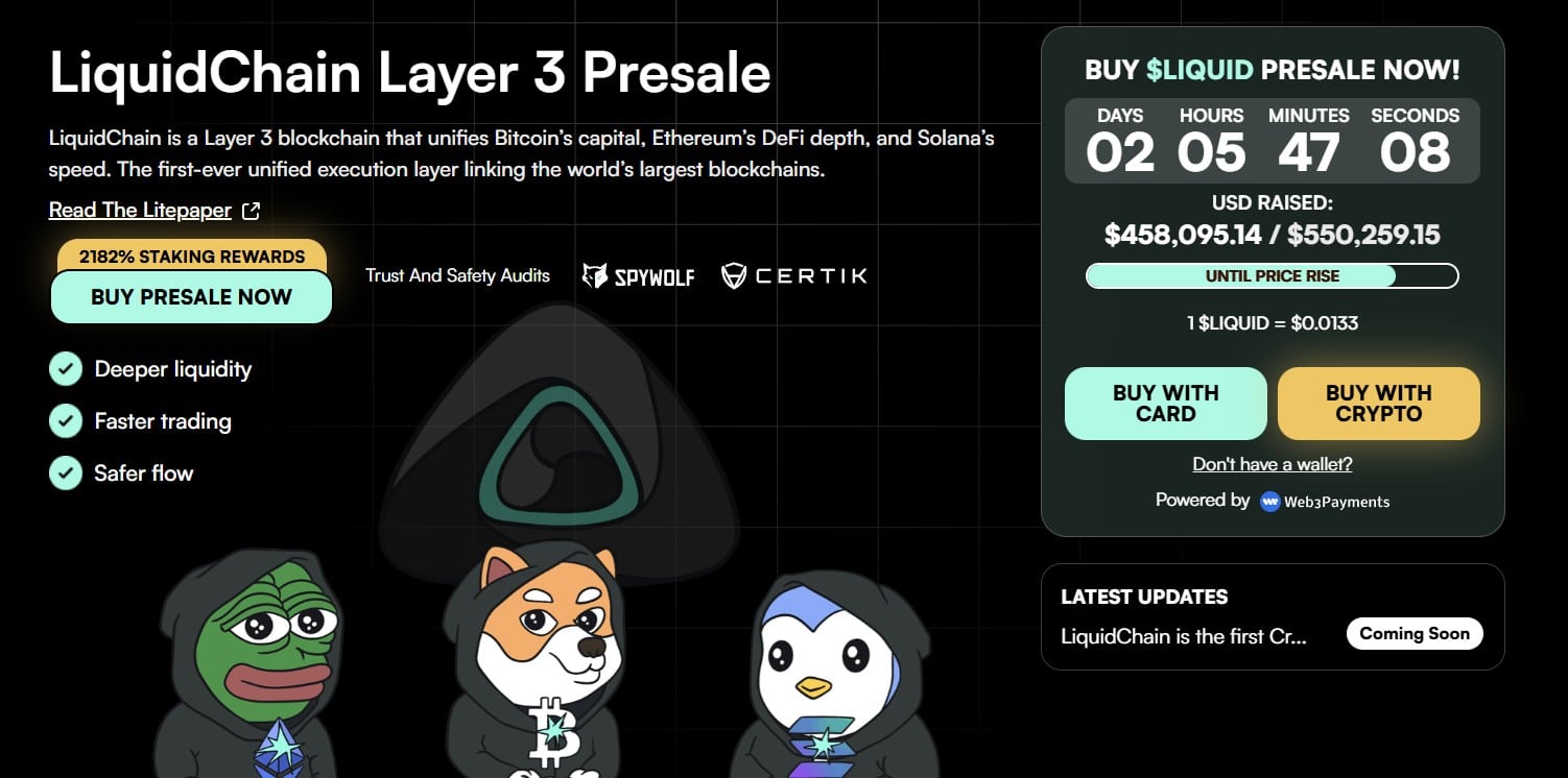 liquidchain layer 3 - presale