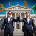 Winklevoss Zwillinge feiern