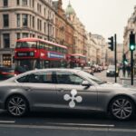 Auto mit Ripple Logo in London