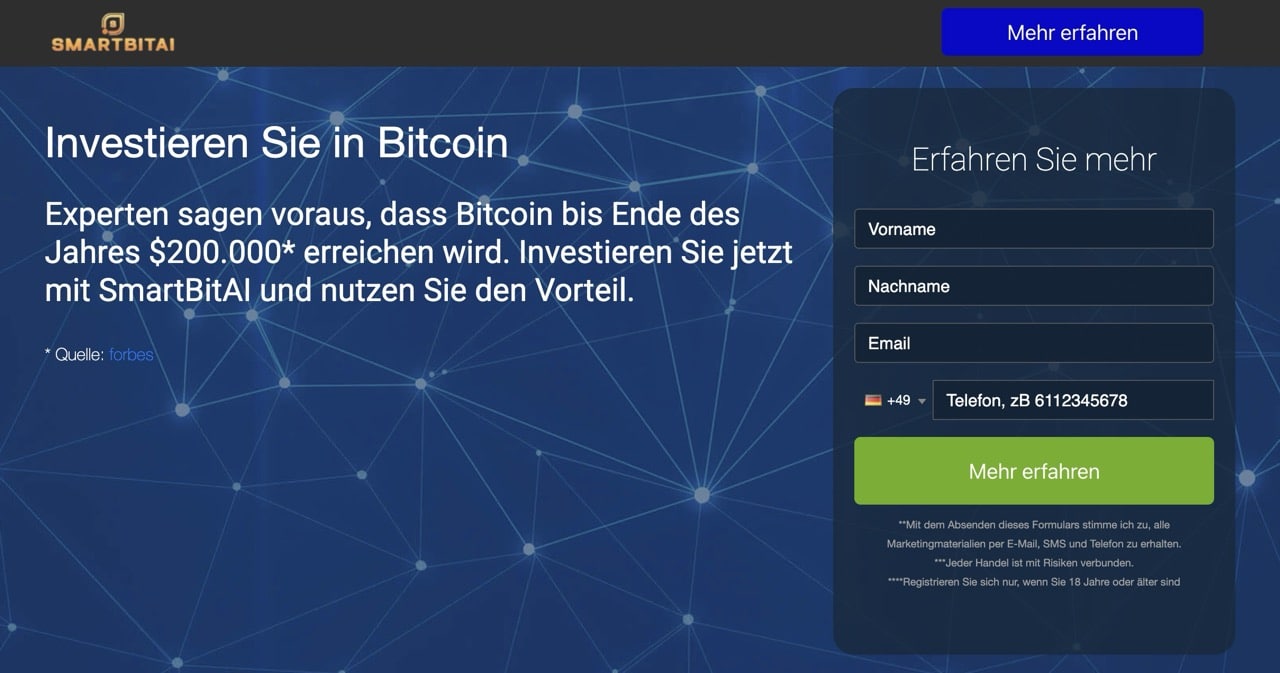 SmartbitAI Webseite