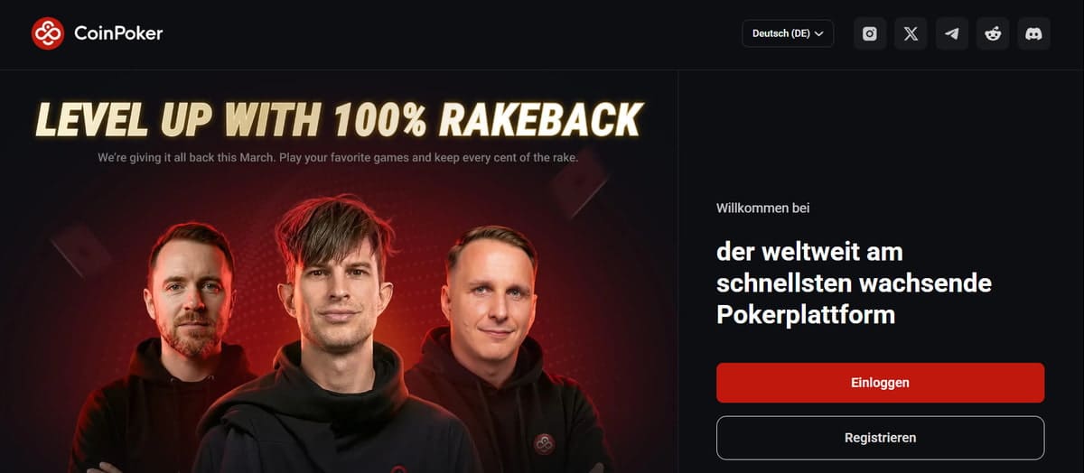 coinpoker level up 100 rakeback aktion