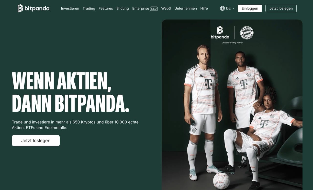Bitpanda Startseite