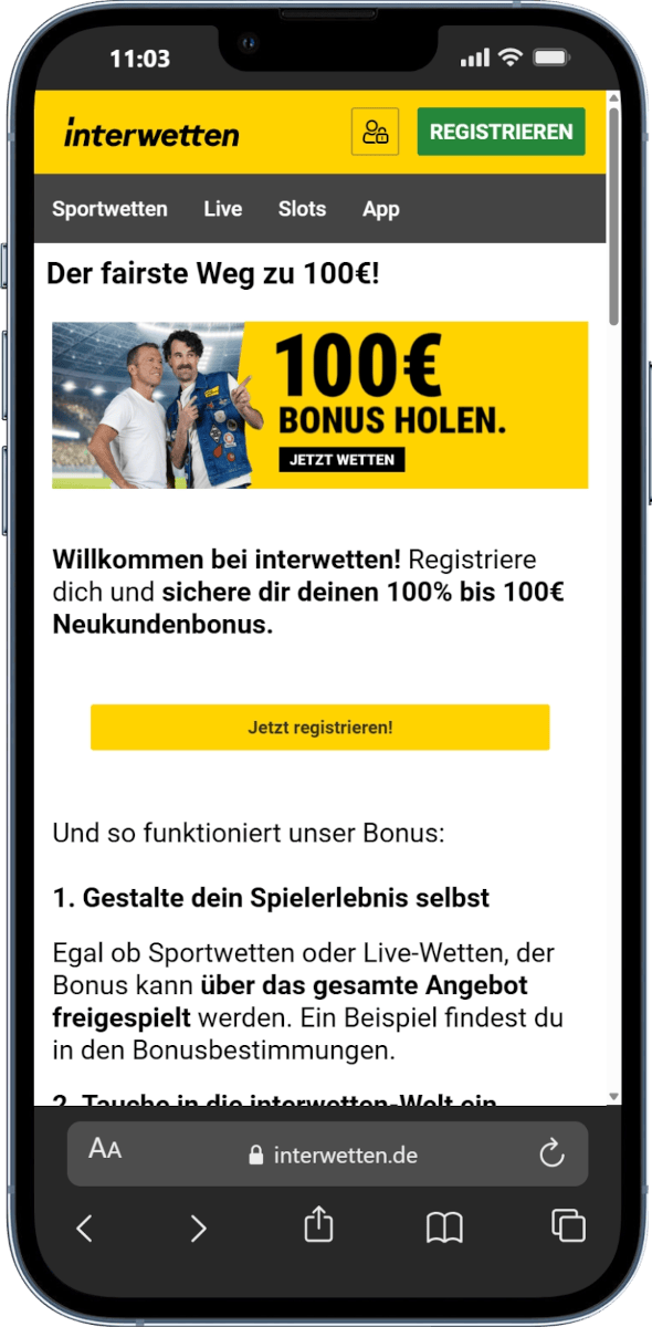 interwetten wettbonus