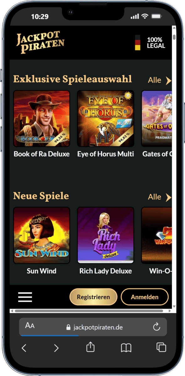 jackpotpiraten spieleauswahl