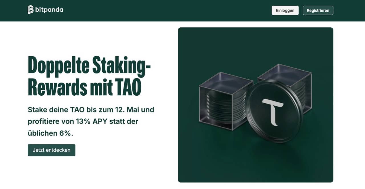 Bitpanda Doppelte Staking Aktion
