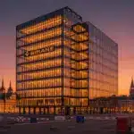 Binance building facing EU regulatory barriers symbolizing MiCA license denial threat