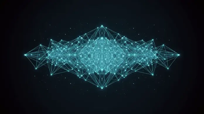 ethereum-konsens-buterins-lean-roadmap-millionen-validatoren Futuristic blockchain consensus network with glowing nodes representing Ethereum validators