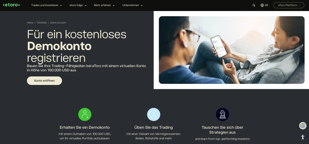 etoro demokonto