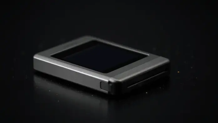 ill-bloom-angriff-5-mio-dollar-gestohlen-wallet-schutz Hardware cryptocurrency wallet on dark surface with security warning light effects