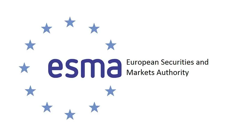 Official logo of the European Securities and Markets Authority featuring the text esma and a circle of stars