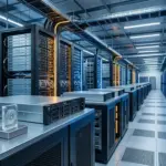 Hyperscale Data hält an Bitcoin-Kurs fest und baut Schulden ab Modern data center infrastructure supporting Bitcoin mining and AI computing expansion