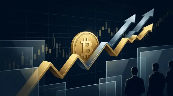 phong-le-mstr-bitcoin-vierjahresvergleich Gold Bitcoin and corporate equity performance paths illustrating Strategy’s four-year outperformance comparison.