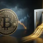 Bitcoin fällt, während goldene Kapitalströme anhaltende ETF-Zuflüsse symbolisieren