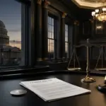 US-Kapitol und digitales Asset neben einem Gesetzesdokument zur CLARITY-Act-Abstimmung