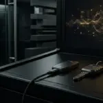 Institutionelle Krypto-Verwahrung mit Hardware-Wallet in einem sicheren digitalen Tresor