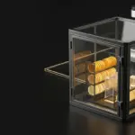 UniCredit lotet Zugang zu tokenisierten Anlageprodukten aus Abstrakte Bankeninfrastruktur für Verwahrung und tokenisierte Anlageprodukte in Schwarz und Gold