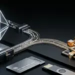 Abstrakte Darstellung der getrennten Ethereum- und Base-Standards für Wallets und Account Abstraction